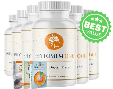 Phytomem One 6 bottle best value package with free bonus ebooks