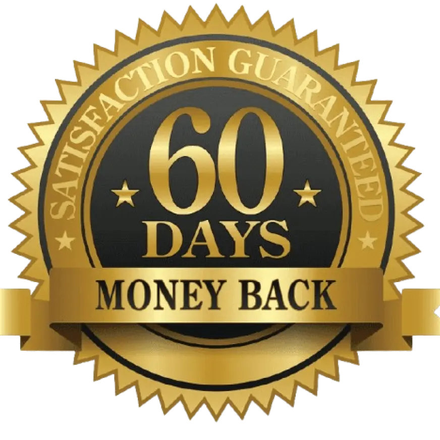 60 day money back guarantee seal